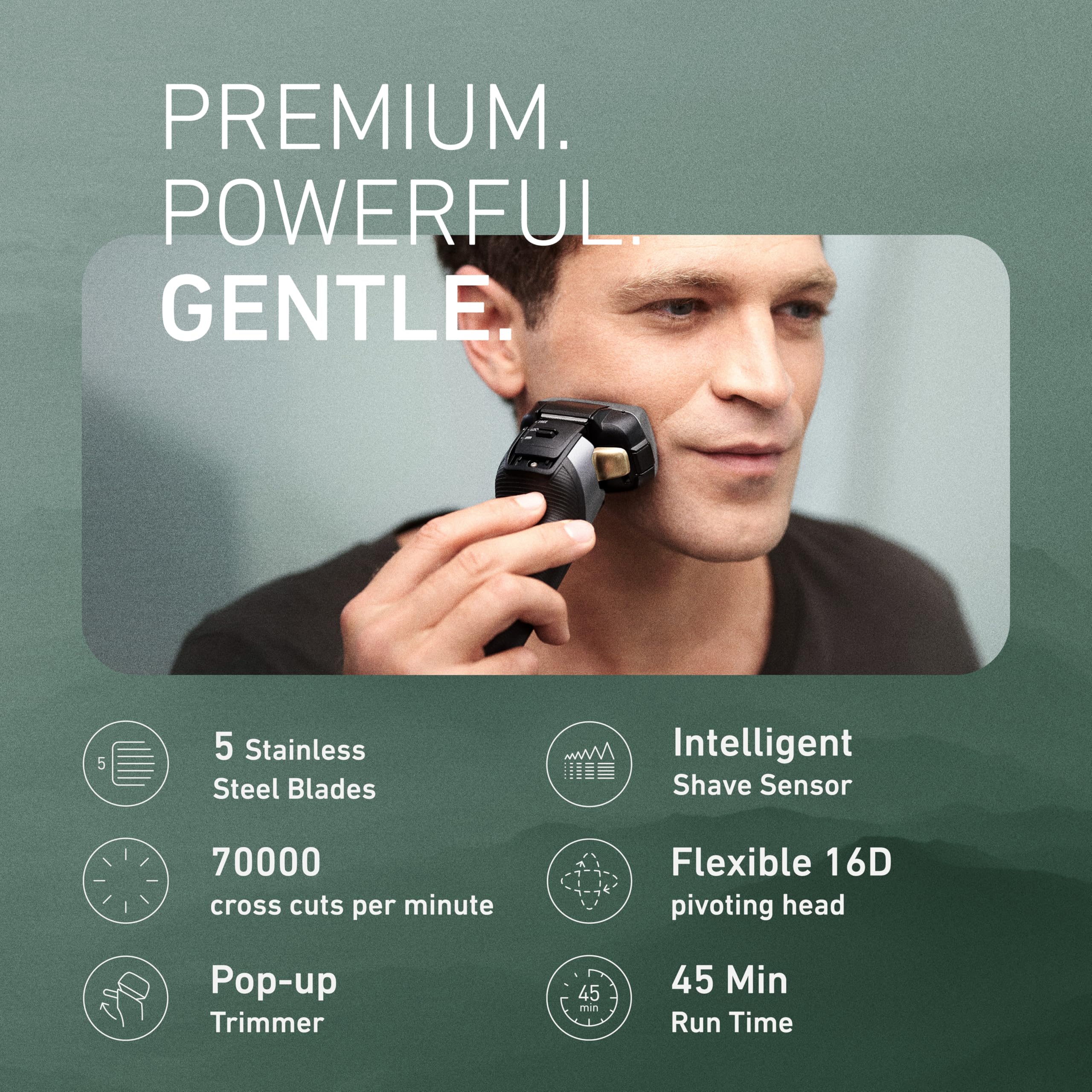 Panasonic ARC5 Electric Razor for Men with Pop-up Trimmer, Wet Dry